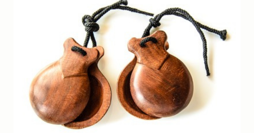 Mexico Wood Maracas and Castanets Percussion Spanish Folk