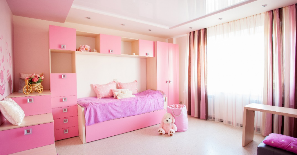 Pink color bedroom