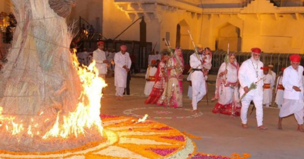 Jaipur Holika dehen celebration