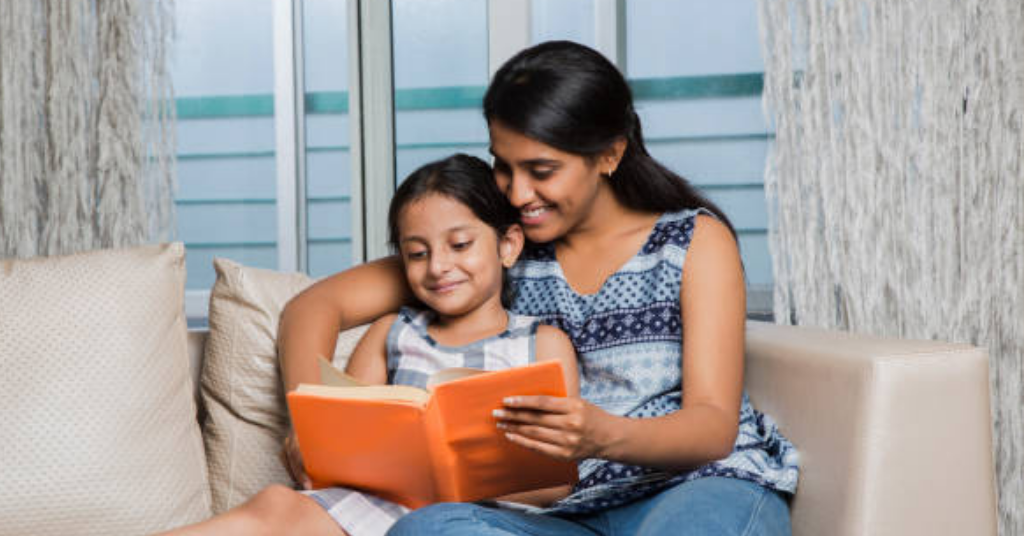 reading books with kids