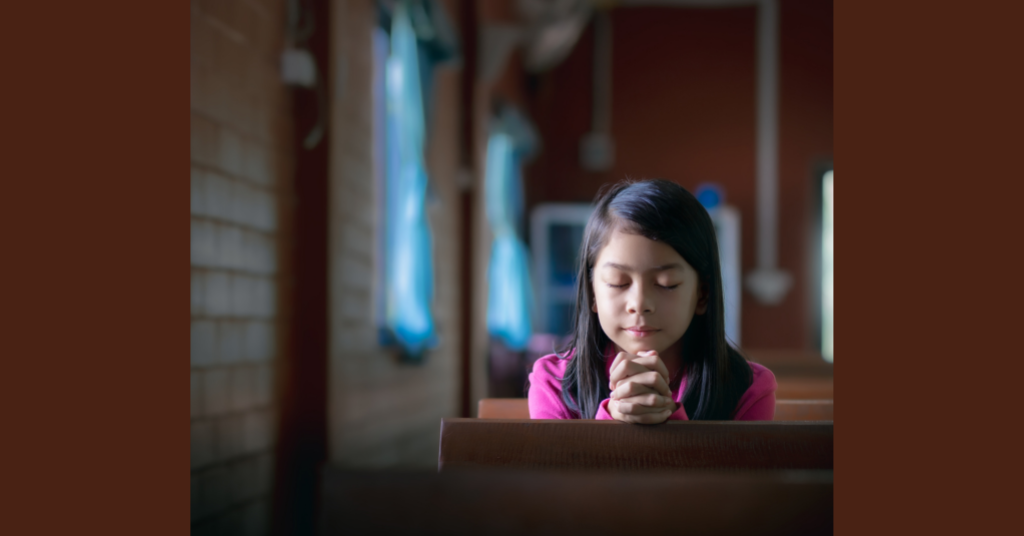 Girl praying