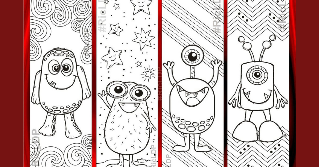 Doodling Monster Bookmark