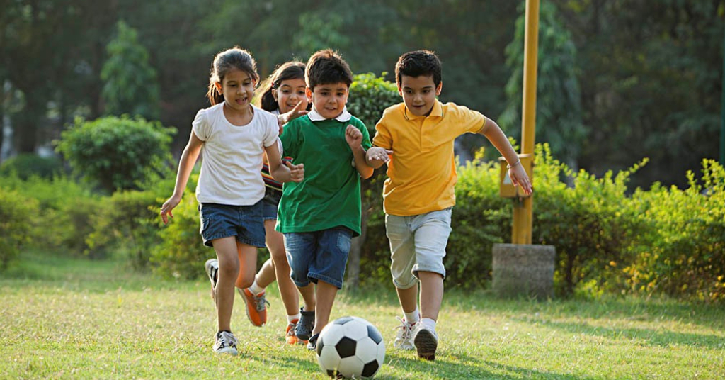 kids playing together