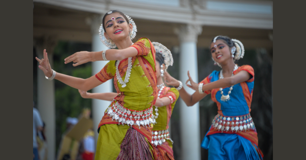Kids performing Indian dance