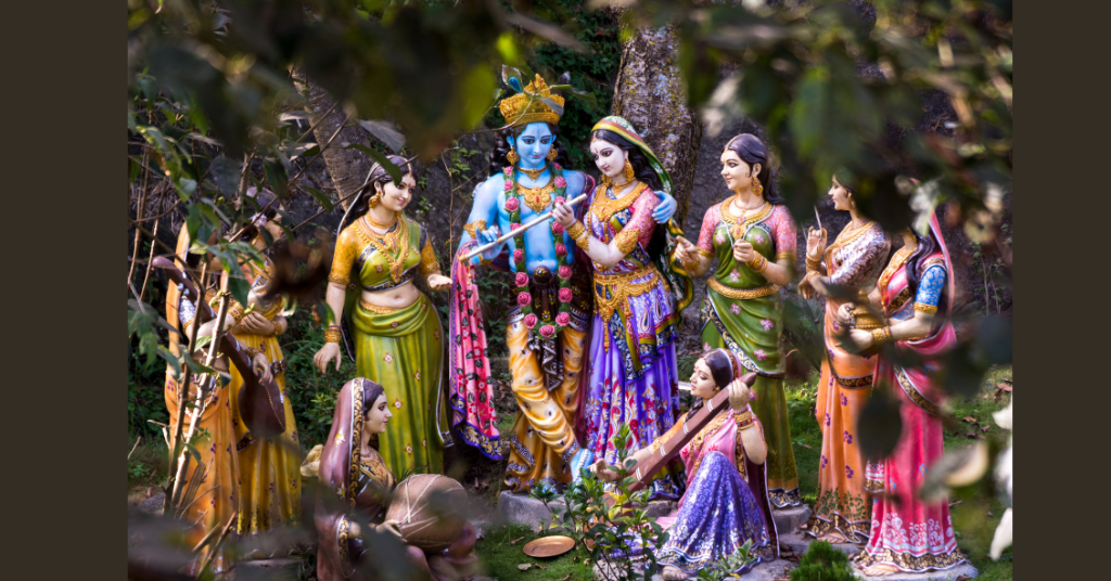 A scenario from Lord Krishna's life