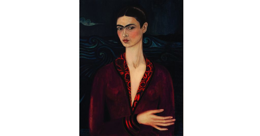 Frida Kahlo - Self-Portrait Wearing a Velvet Dress (1926)
