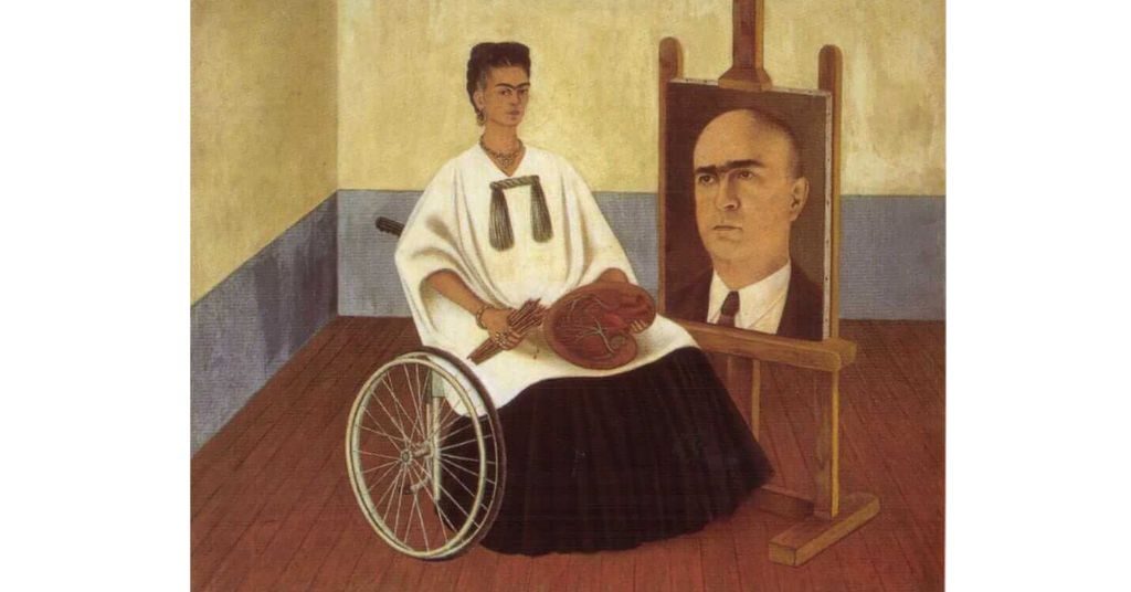 Self-Portrait with Portrait of Dr. Farill (1951)